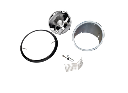 Set fari, kit sciolto, con bordo nero, senza vetro. Porsche 911 69-83 LHD (guida a sinistra) - 91163111300