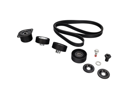 Pully and drive belt kit for Manual Porsche 996/ Boxster 987/ Cayman 987 / 997 - 99710211700, 99710211800, 99710211900, 99610215166, 99710226000