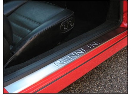 Rennline Set Piatti in Acciaio Inox con Logo RENNLINE. Porsche 944/924/968 - SP11