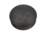 Gear knob insert Alloy engraved, Black. Porsche Boxster / 944 / 924 - 931424075001AJ - GI944B