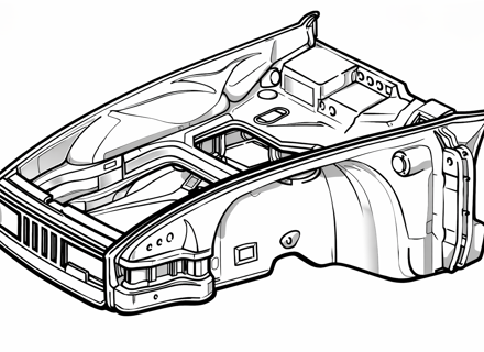 Front Chassis end primed. Porsche 911 78-89 - 93050091400GRV, 93050091400, 91150100532