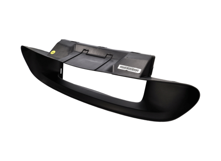 Guía central de aire del parachoques delantero, negra. Porsche 981 Boxster 2012-16 - 981575141001E0, 98157514100