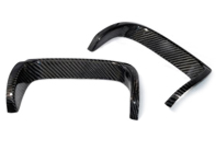 Juego de cubiertas de protección de escape, Carbono. Porsche 997.1 Carrera S