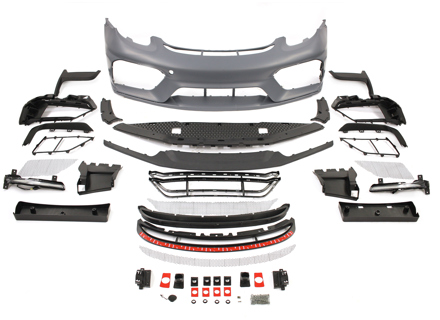 Kit de conversión de parachoques delantero para Porsche 981 a 718 GT4 RS - 98150501060, 98150501061, 98150501062, 98150501063, 98150501050, 98150501051, 98150501052, 98150501053, 98150501054, 98150501055, 98150501057, 98150501056
