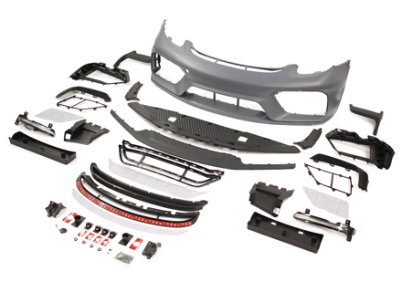 Kit de conversión de parachoques delantero para Porsche 981 a 718 GT4 RS - 98150501060, 98150501061, 98150501062, 98150501063, 98150501050, 98150501051, 98150501052, 98150501053, 98150501054, 98150501055, 98150501057, 98150501056