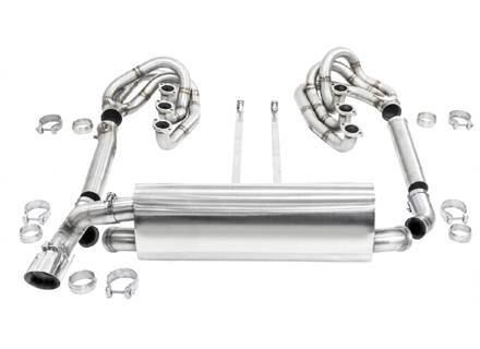 CARGRAPHIC GT Sport Exhaust System For Backdate Body, With ID42 GT Manifold Set, Without Heating, LH Tailpipe - 96411104504, 96411104605, 96411104502, 96421103905, 96421103932, 96421104004