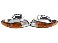 Indicator Lamps and Lens Front Kit with BLACK Rim Lens Porsche 911 - 91163194300, 91163194400, PCG63193520, PCG63193620, 91163197000, 91163197001 Indicator Lamps and Lens Front Kit with BLACK Rim Lens Porsche 911 - 91163194300, 91163194400, PCG63193520, PCG63193620, 91163197000, 91163197001