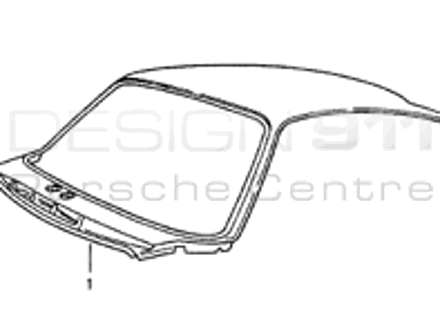 Roof Skin Outer Coupe. Porsche 993 1994-98 WITHOUT electric sunroof - 99350308700, 99350308700GRV, 99350308705, 99350308705GRV