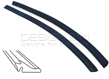 Door window scraper outer. Porsche 911 / 964   Cabrio / Targa - 91153193142, 91153193242