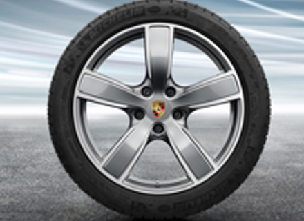 20' Cayenne Sport Classic Alloy Wheels & Winter Tyres Original Porsche - 9Y0044600D, 9Y0044610D