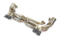 Exhaust Muffler / Sport Switchable Race Exhaust System in Titanium DesignTek. Porsche 991.1 Exhaust Muffler / Sport Switchable Race Exhaust System in Titanium DesignTek. Porsche 991.1