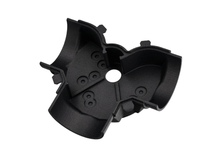 Heating air control box half t-piece. Porsche 911 - 91157104907, 91157105007, 90157104932, 90157105032, 91157104901, 91157104903, 91157104905, 91157105001, 91157105003, 91157105005, 91157105006 - 901 571 050 32 T-PIECE