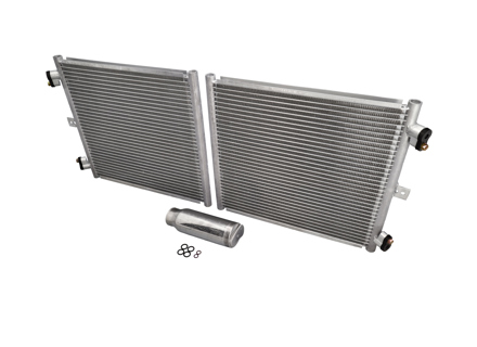 Air Conditioning (Air Con) Radiator Condenser Kit. Porsche 718 (982) Boxster / 718 (982) Cayman / 991.2 - 9P1820411, 99970755741, 94457314301, 99970766040