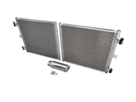 Kit condensatore radiatore aria condizionata (aria condizionata). Porsche 718 (982) Boxster / 718 (982) Cayman / 991.2 - 9P1820411, 99970755741, 94457314301, 99970766040