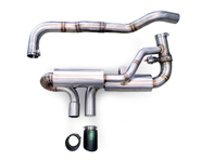 Sports exhaust rear silencer with valves Porsche 718 Boxster and Cayman - P0.012.C01, 982251051F, 982251052C