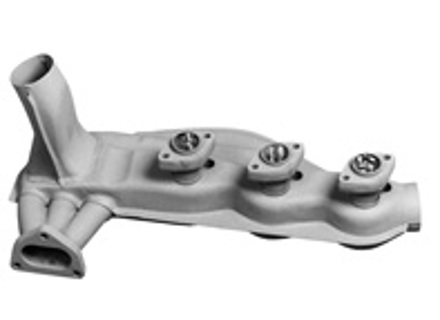 排气热交换器，低碳钢。保时捷 930 Turbo 1975-89 - 91.103, 91.103S, 1623103600, 1623103800, 93021102103, 93021103301, 93021103304 - 1623103600