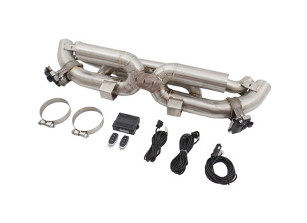 Exhaust sport valvetronic silencer for Porsche 992 Carrera and Turbo - Designtek - 992251052A, 992298019, 992251053A, 992298019A