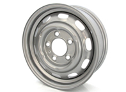 15' 5.5inch ET42 Steel Wheel with Silver / Grey Finish - 91136102200 15' 5.5inch ET42 Steel Wheel with Silver / Grey Finish - 91136102200
