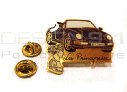Pin Badge 'Porsche 911 Cabriolet' Lavender