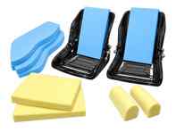 Telaio e kit di imbottitura per sedile con poggiatesta per cinture di sicurezza a 5 punti Rennsport. Porsche 914 / 911