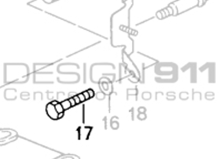 Gearbox Bracket Support Hexagon-Head Bolt. Porsche 993 C2 TIPTRONIC - 90007503209