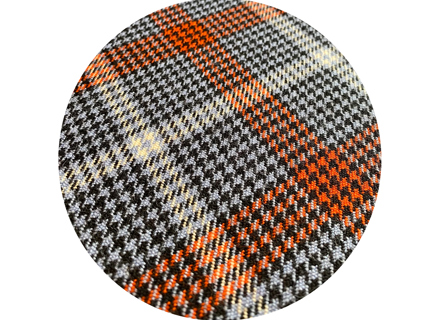 SOLM (Racing) Houndstooth wool tartan fabric, inspiration: Classic Porsche houndstooth interiors *SAMPLE*