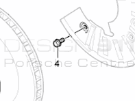 Brake disc cover plate Bolt. Porsche Cayenne MKII