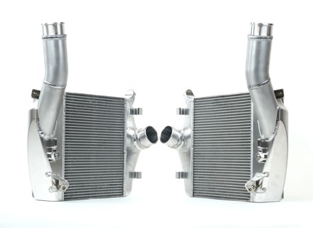 High performance aluminum finish intercoolers. Porsche Cayenne turbo / GTS 4.0ltr V8 - PAB145804B, PAB145803B, PAB145804E, PAB145803E, 8244R, PAB14580300, PAB14580400