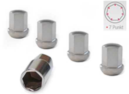 Wheel locks with key, Aluminium in silver finish. Porsche 911 / 964 / 993 / 944 / 968 / 928 / 924 - 9210110S, 99336105700