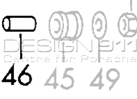 Boccola ammortizzatore. Porsche 911/912 - 90133351300, 90133351302