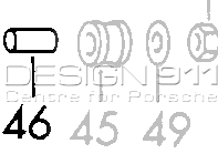 Boccola ammortizzatore. Porsche 911/912 - 90133351300, 90133351302