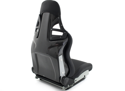 Asiento deportivo tipo butaca Track - DTX RECLINE, cuero negro - RASGUÑOS EN LA PARTE POSTERIOR - 9997809100, 9997809110