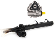 Steering rack and power steering pump set. Porsche 987 Boxster / 987C Cayman / 997.1 RHD (Right Hand drive) - 411091500322, 99631405002, 99631405003, 99631402004, 99631402005, 99731402000, 99734701209, 99734701208, 99734701207, 99734701205, 99734701204, 99734701206