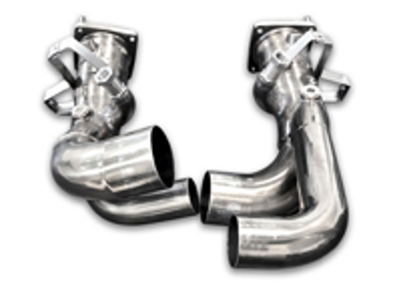 Sports exhaust catalytic converter delete high flow pipes Porsche 991.2 Carrera and Carrera S