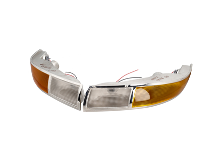 光滑的前转向灯和侧灯单元。保时捷 911 - 901631401402/1, PCG63193520, PCG63193620, 90163140103, 90163140203 - SC36-