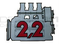 Adesivo motore 2.2L per lunotto posteriore. Porsche 911 anni 70-73 - 91170110200 Adesivo motore 2.2L per lunotto posteriore. Porsche 911 anni 70-73 - 91170110200