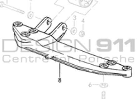 Gearbox Mount Carrier. Porsche 993 C4 / C4S / Turbo MANUAL - 99337531301