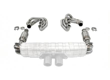 Sistema di scarico sportivo CARGRAPHIC GT retroattivo con ID42 GT, senza riscaldamento, senza valvole, per silenziatore GT3. Porsche 964 Carrera 2/4/RS - 96411104504, 96411104605, 96411104502, 96421103905, 96421103932, 96421104004, 997111027A1