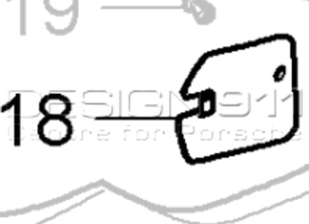 Front bumper retaining plate. Porsche 970 Panamera - 97050532500, 97050532600