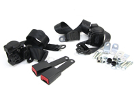 SEAT BELTS - FRONT Automatic / Inertia VERTICAL B PILLER SEAT MOUNT BUCKLES PAIR - 92880312610, 9288031261070B