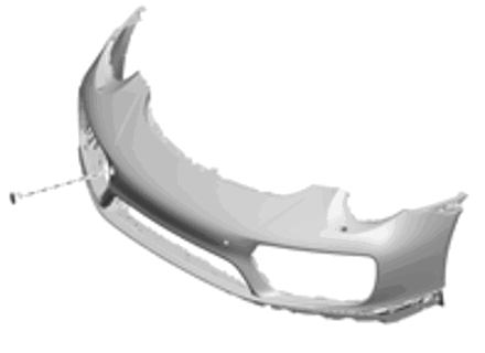 Front bumper. Porsche 991.2 Turbo  2017>> - 99150591200, 99150591201