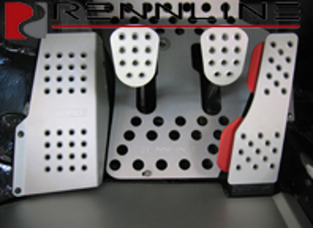 Rennline Aluminium 4 Piece Pedal Set Perforated. Porsche 911/912/930 COUPE Manual Cars - P44.21.11, P442111