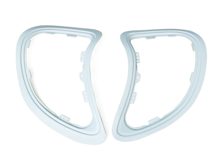 Inserto contorno esterno per prese d'aria laterali Turbo Look Porsche 996 - 99650436101G2X, 99650436201G2X