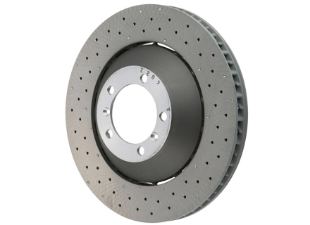 Disco de freno delantero ligero, con orificios perforados, 380 x 34 mm. Porsche 997 GT3 2010 - 99735140991, 99735141091 - PFL41187, PFR41287