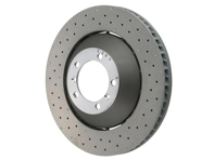 Brake disc rotor, Front, Light Weight drilled-dimpled, 380x34mm. Porsche 997 GT3 2010>> - 99735140990, 99735141090, 99735140991, 99735141091 - PFL41187, PFR41287