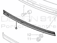 Inserto in plastica in gomma antiurto. Porsche 911 - 91150514902 Inserto in plastica in gomma antiurto. Porsche 911 - 91150514902