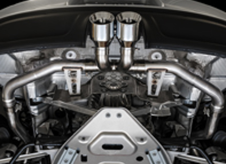 AWE Track edition exhaust system with Silver tips for Porsche 718 Boxster / Cayman - 3010-32038, 3010