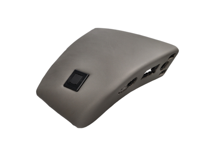 Console for In-Car Telephone - Graphite Grey Leather (C51). Porsche 986 Boxster / 996 Carrera & Turbo - 99655209303C51