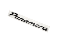 Inscription « Panamera » sur le couvercle arrière, noir brillant. Porsche 971.1/971.2 Panamera (2017-24) - 971853675H Inscription « Panamera » sur le couvercle arrière, noir brillant. Porsche 971.1/971.2 Panamera (2017-24) - 971853675H