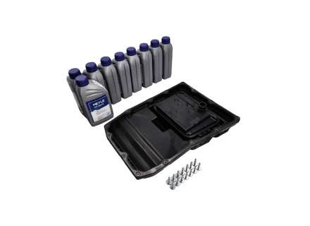 Gearbox oil pan filter and oil kit. Porsche 970 Panamera - 97032102500, 97032180900, 00004330573, 00004330624, 95830054000